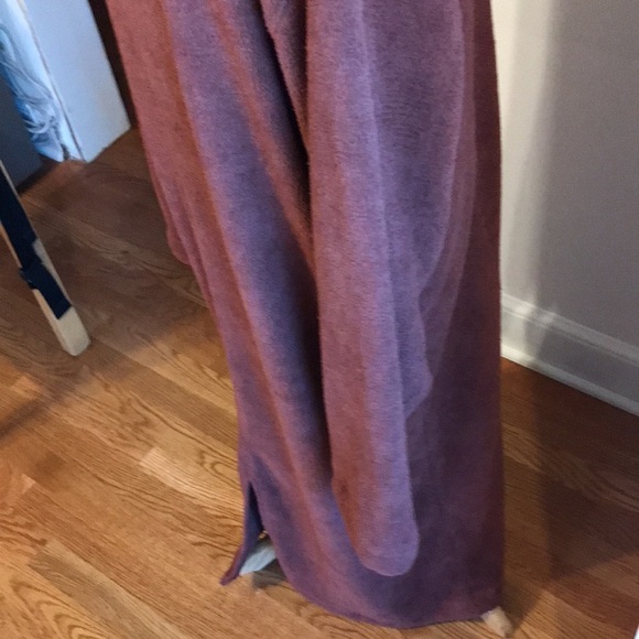 NWT Free People Beach Blanca Fleece Long Sleeve Maxi Dress Cowl Neck Med Brown - Picture 9 of 16